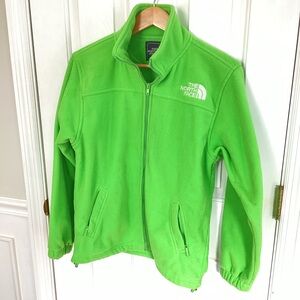 The North Face SMALL Lime Green Full Zip Fleece Jacket